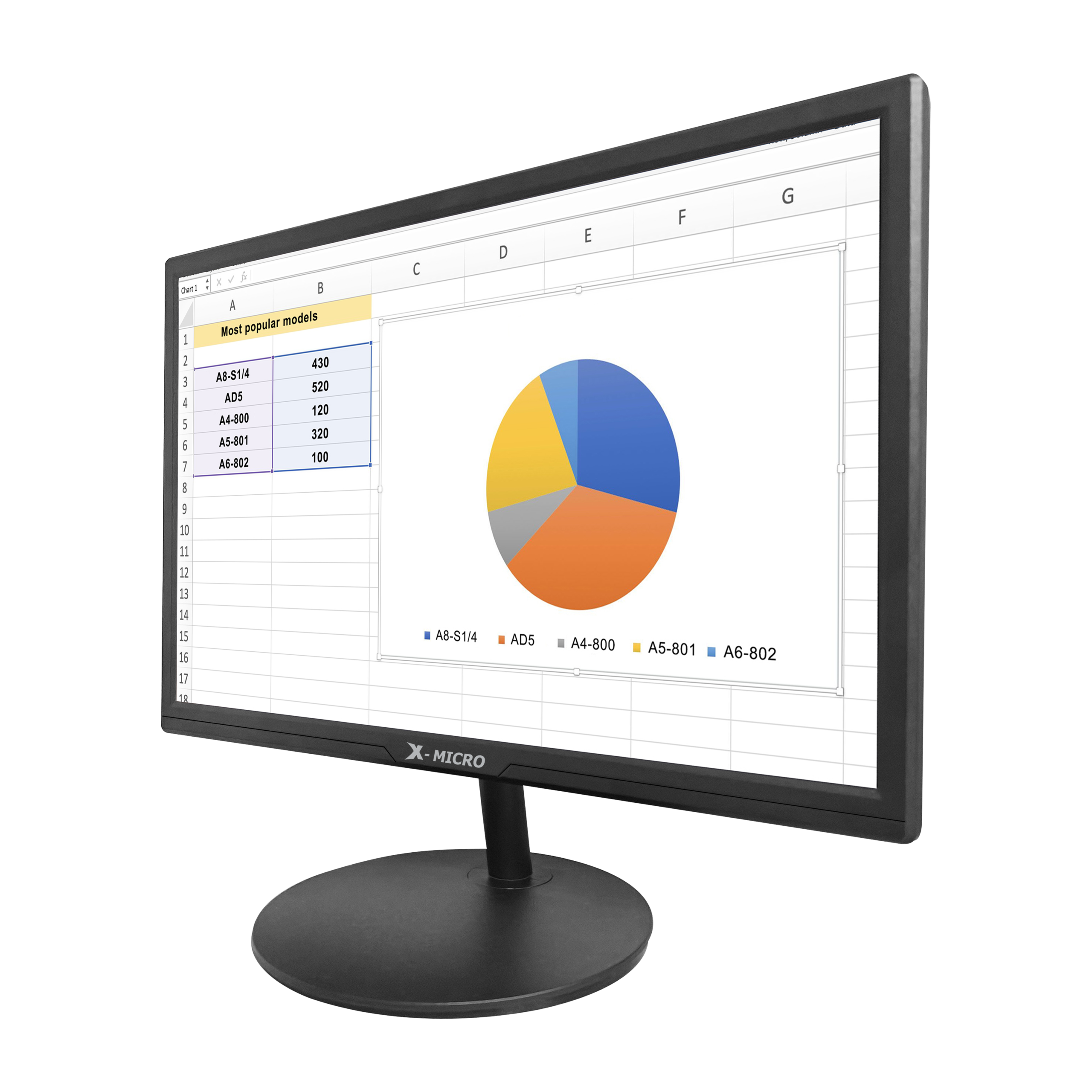X-MICRO Monitor LED 19" borde fino de X19KN