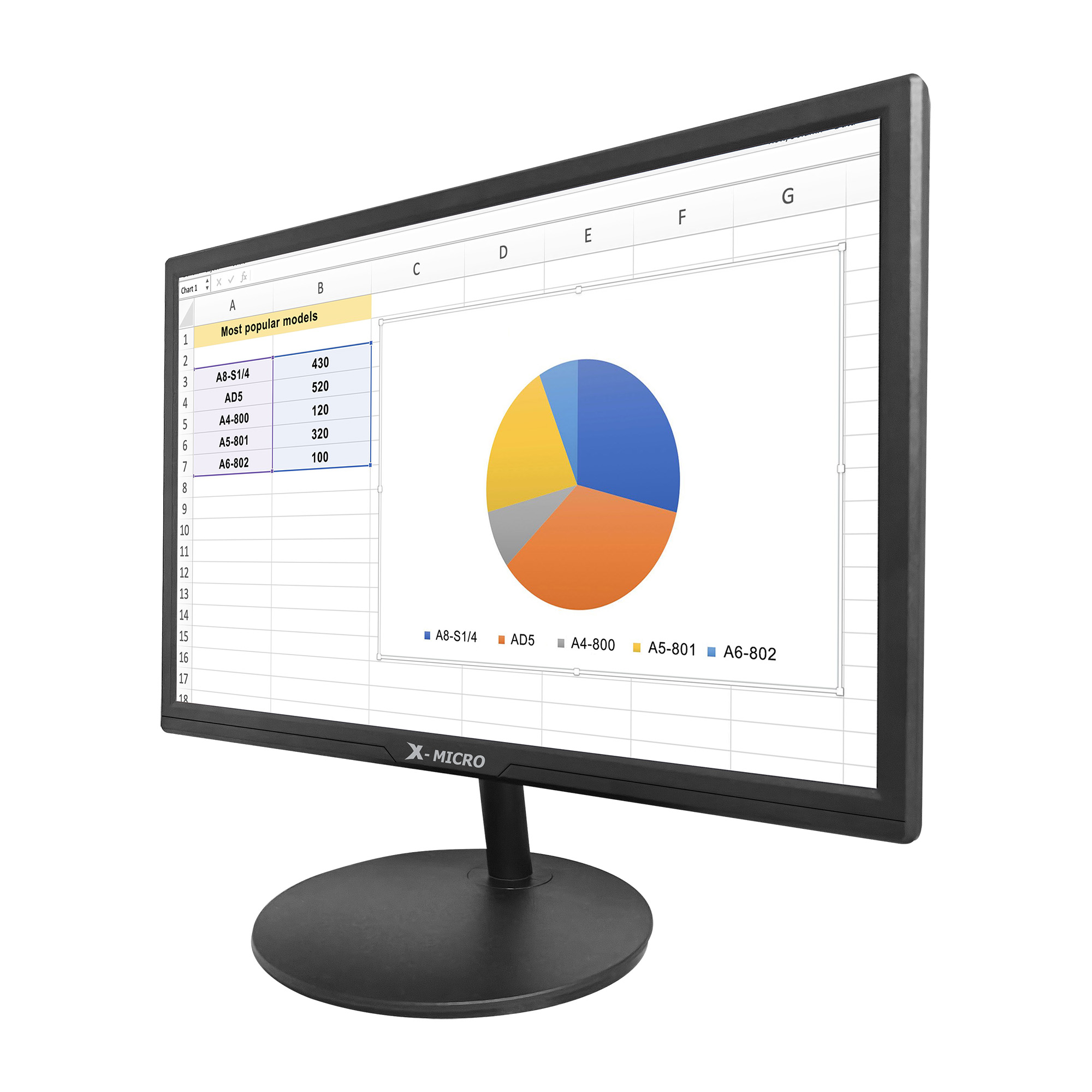 X-MICRO Monitor LED 19" borde fino de X19KN