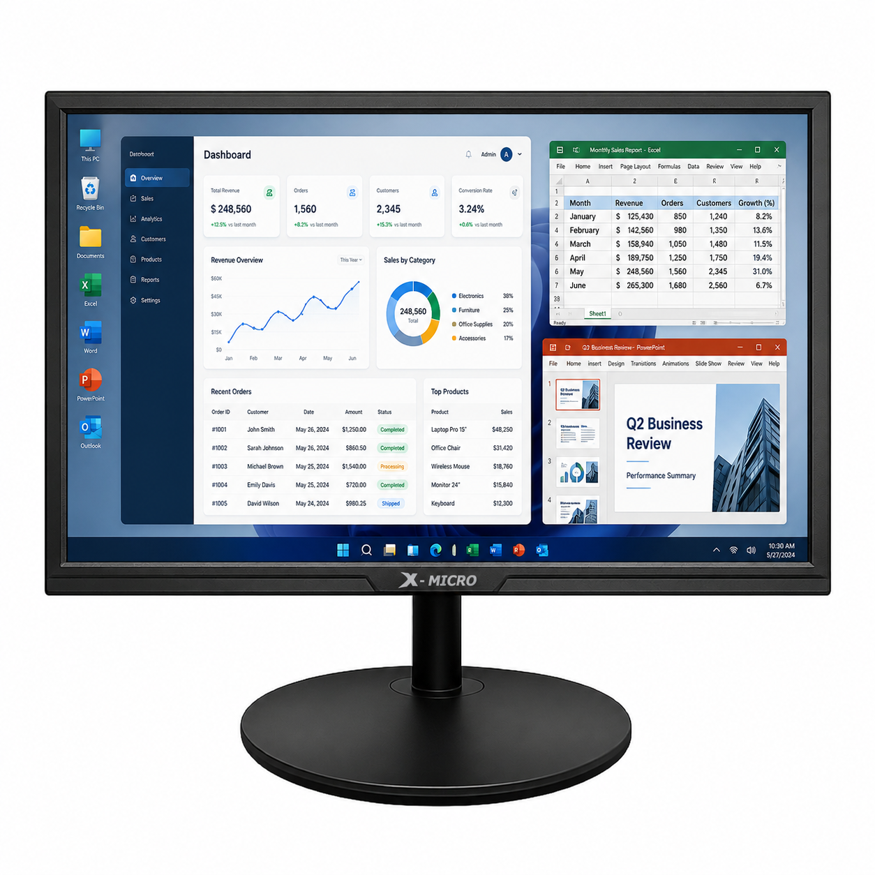 X-MICRO Monitor LED 19" borde fino de X19KN