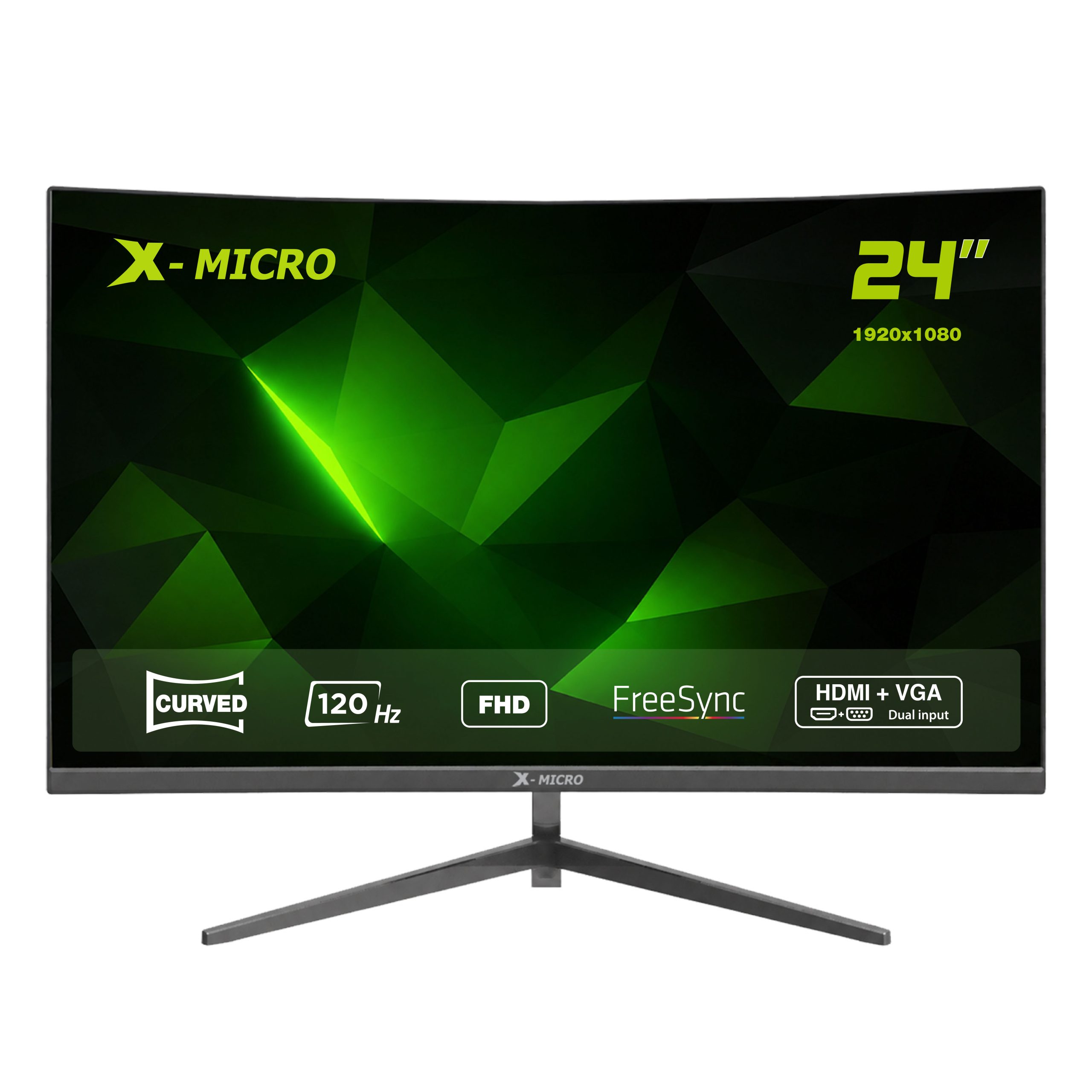 X-MICRO Monitor 24" FHD Curvo 120Hz. 1ms  X24CFE