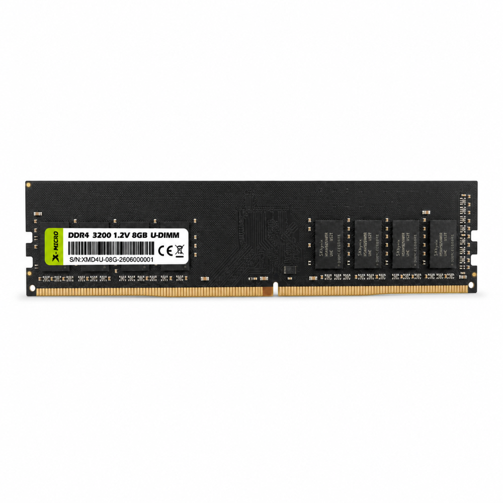 X-MICRO Memoria DDR4 UDIMM 8GB 3200MHz – XMD4U-8G3200